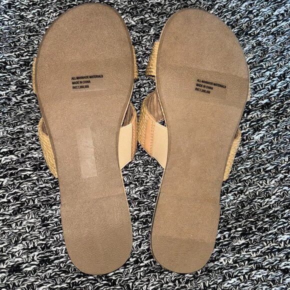 NWOT Never Worn DV Dolce Vita Geeya Flat Sandals (Size 6, Raffia) - Picture 8 of 8